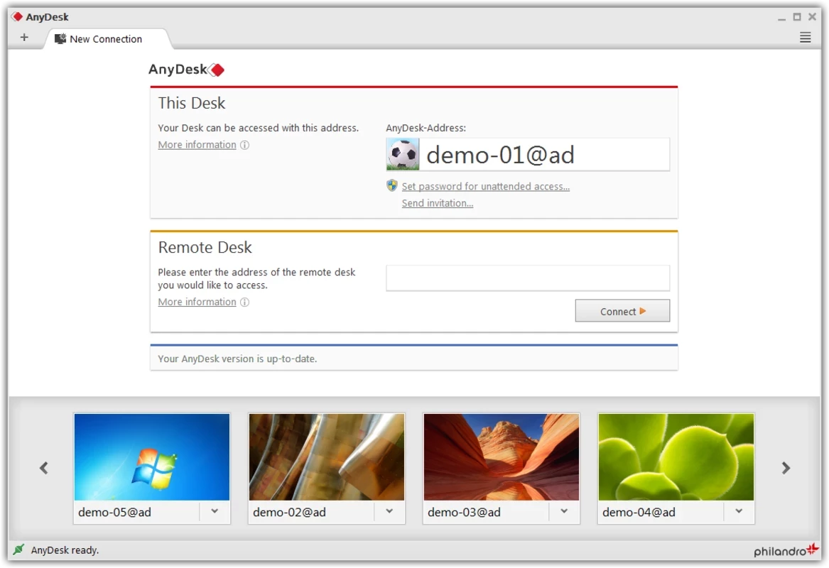 Anydesk – capture d'écran 2